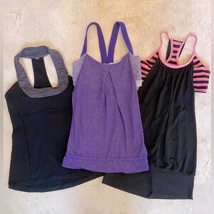 Lululemon Tanks Lot of 3 (all size 4)